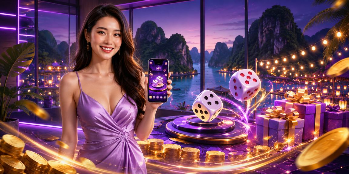 Cảnh chơi tài xỉu tại Ninh Bình với xúc xắc và không gian nghỉ dưỡng